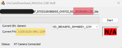 Decxin neue Linse - gelieferte Firmware