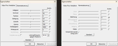 Decxin neue Linse - Standard Einstellungen mit neuster FW